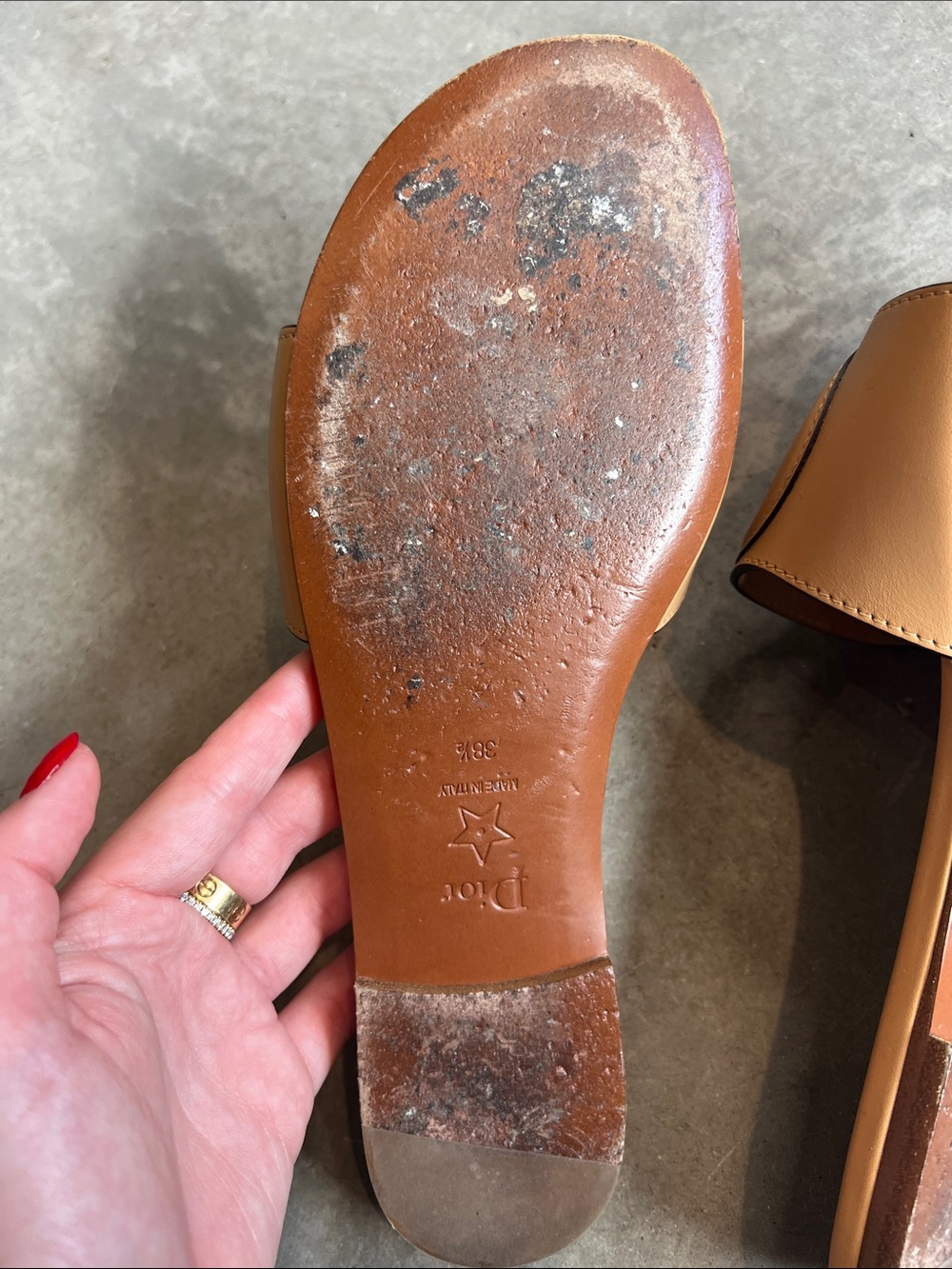 Dior leather slides - Picture 4 of 4
